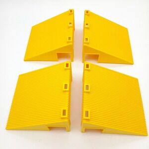 Rokenbok System Construction World Lot Road x 4 Yellow Ramp Replacement Pieces